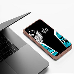 Чехол iPhone XS Max матовый ВВС России Камуфляж, цвет: 3D-коричневый — фото 2