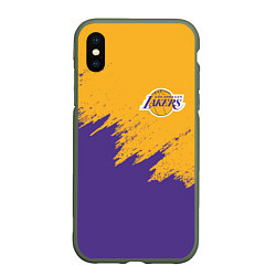 Чехол iPhone XS Max матовый LA LAKERS