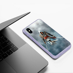 Чехол iPhone XS Max матовый ASSASSIN'S CREED, цвет: 3D-светло-сиреневый — фото 2