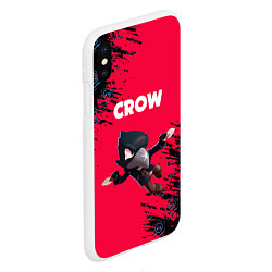 Чехол iPhone XS Max матовый BRAWL STARS CROW, цвет: 3D-белый — фото 2