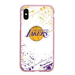 Чехол iPhone XS Max матовый LA LAKERS