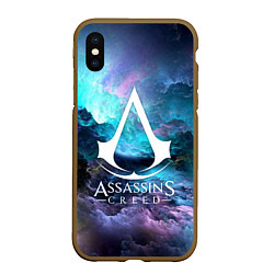 Чехол iPhone XS Max матовый ASSASSINS CREED, цвет: 3D-коричневый