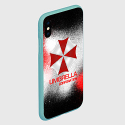 Чехол iPhone XS Max матовый UMBRELLA CORP, цвет: 3D-мятный — фото 2