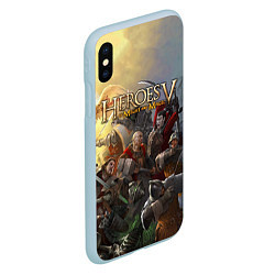 Чехол iPhone XS Max матовый Heroes of Might and Magic, цвет: 3D-голубой — фото 2