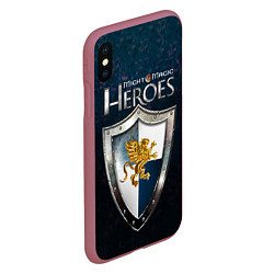 Чехол iPhone XS Max матовый Heroes of Might and Magic, цвет: 3D-малиновый — фото 2