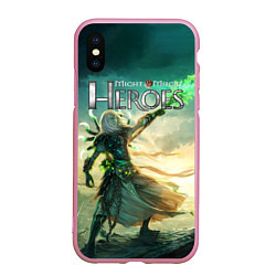 Чехол iPhone XS Max матовый Heroes of Might and Magic, цвет: 3D-розовый