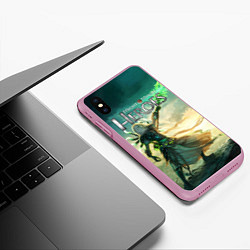 Чехол iPhone XS Max матовый Heroes of Might and Magic, цвет: 3D-розовый — фото 2