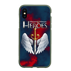 Чехол iPhone XS Max матовый Heroes of Might and Magic, цвет: 3D-темно-зеленый