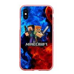 Чехол iPhone XS Max матовый MINECRAFT