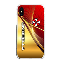 Чехол iPhone XS Max матовый UMBRELLA CORPORATION, цвет: 3D-белый