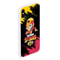 Чехол iPhone XS Max матовый BRAWL STARS MAX, цвет: 3D-белый — фото 2