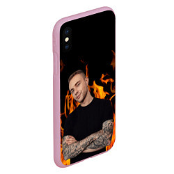 Чехол iPhone XS Max матовый Егор Крид, цвет: 3D-розовый — фото 2