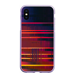 Чехол iPhone XS Max матовый Glitch of gradient