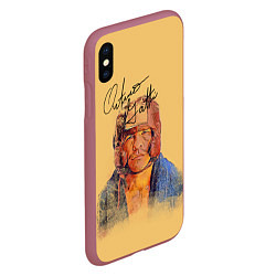 Чехол iPhone XS Max матовый Arturo Gatti, цвет: 3D-малиновый — фото 2