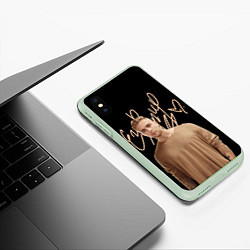 Чехол iPhone XS Max матовый Егор Крид, цвет: 3D-салатовый — фото 2