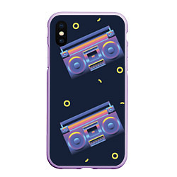 Чехол iPhone XS Max матовый Retro style