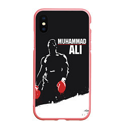 Чехол iPhone XS Max матовый Muhammad Ali, цвет: 3D-баблгам