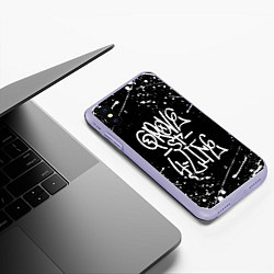 Чехол iPhone XS Max матовый GROVE STREET GTA, цвет: 3D-светло-сиреневый — фото 2