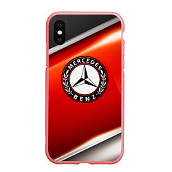 Чехол iPhone XS Max матовый MERCEDES-BENZ, цвет: 3D-баблгам