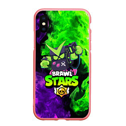 Чехол iPhone XS Max матовый BRAWL STARS VIRUS 8-BIT, цвет: 3D-баблгам