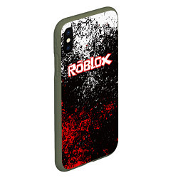 Чехол iPhone XS Max матовый ROBLOX, цвет: 3D-темно-зеленый — фото 2