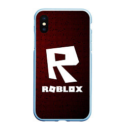 Чехол iPhone XS Max матовый Roblox, цвет: 3D-голубой
