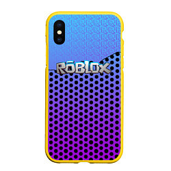 Чехол iPhone XS Max матовый Roblox Gradient Pattern, цвет: 3D-желтый