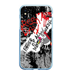 Чехол iPhone XS Max матовый Green Day - Father of All MF, цвет: 3D-голубой