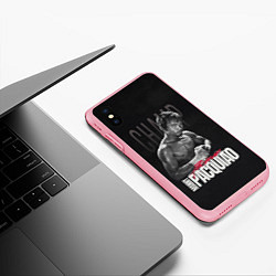 Чехол iPhone XS Max матовый Manny Pacquiao, цвет: 3D-баблгам — фото 2
