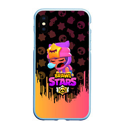 Чехол iPhone XS Max матовый BRAWL STARS SANDY