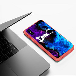 Чехол iPhone XS Max матовый DEVIL MAY CRY DMC, цвет: 3D-красный — фото 2