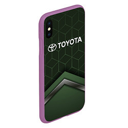 Чехол iPhone XS Max матовый TOYOTA, цвет: 3D-фиолетовый — фото 2