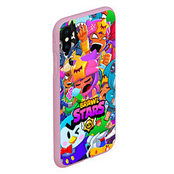 Чехол iPhone XS Max матовый BRAWL STARS SANDY, цвет: 3D-розовый — фото 2