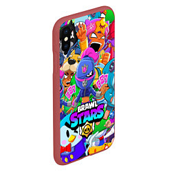 Чехол iPhone XS Max матовый BRAWL STARS TARA, цвет: 3D-красный — фото 2