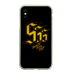 Чехол iPhone XS Max матовый SSS Rank, цвет: 3D-салатовый