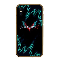 Чехол iPhone XS Max матовый DEVIL MAY CRY, цвет: 3D-коричневый