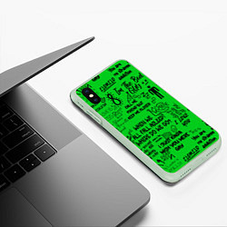 Чехол iPhone XS Max матовый GREEN BILLIE EILISH, цвет: 3D-салатовый — фото 2