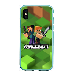 Чехол iPhone XS Max матовый MINECRAFT