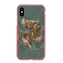 Чехол iPhone XS Max матовый Ard Skellig, цвет: 3D-розовый