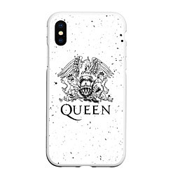 Чехол iPhone XS Max матовый QUEEN, цвет: 3D-белый