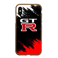 Чехол iPhone XS Max матовый NISSAN GTR