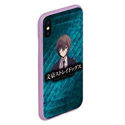 Чехол iPhone XS Max матовый Bungou Stray Dogs, цвет: 3D-сиреневый — фото 2