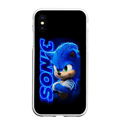 Чехол iPhone XS Max матовый SONIC