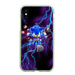 Чехол iPhone XS Max матовый SONIC