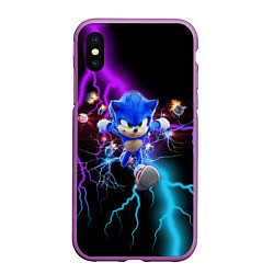 Чехол iPhone XS Max матовый SONIC