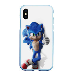 Чехол iPhone XS Max матовый SONIC