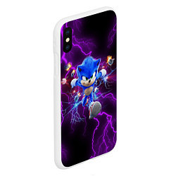 Чехол iPhone XS Max матовый SONIC, цвет: 3D-белый — фото 2