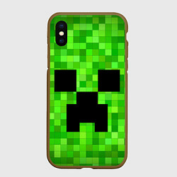 Чехол iPhone XS Max матовый MINECRAFT