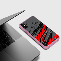 Чехол iPhone XS Max матовый Counter-Strike, цвет: 3D-розовый — фото 2