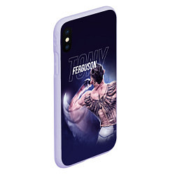 Чехол iPhone XS Max матовый Tony Ferguson, цвет: 3D-светло-сиреневый — фото 2